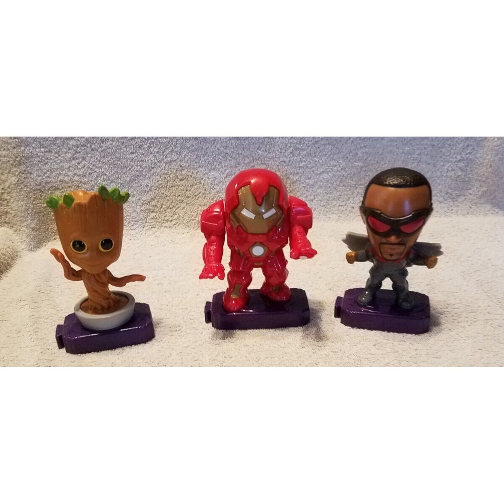 Lot 3 2020 McDonalds Marvel‎ Studios Heroes Avengers Happy Meal Toys